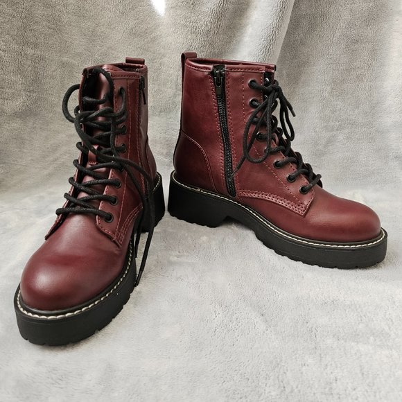 New Madden Girl Women's Wine Boot Size 6M - Picture 2 of 6